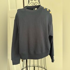 H&M Navy Crewneck Sweatshirt